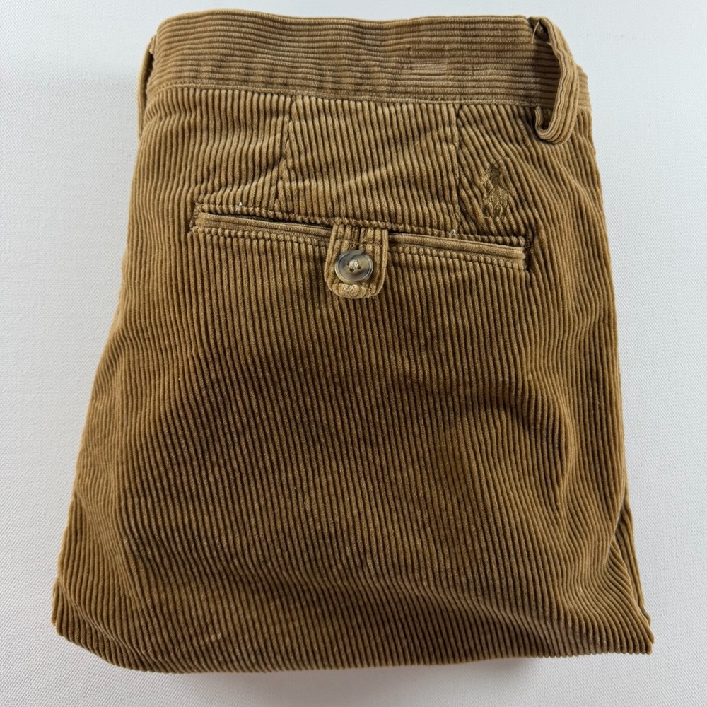 Polo Ralph Lauren Bedford Straight Fit Stretch Corduroy Pant Golden Brown 32x30 - Picture 9 of 16